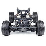 Tekno SCT410SL 1/10th scale 4x4 lightweight short course RC car front view with detailed chassis and suspension components.