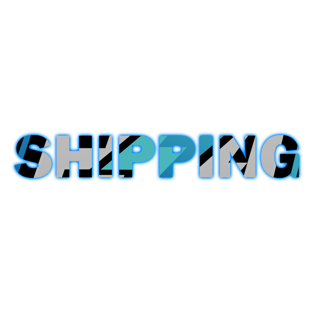 Hobby Addicts shipping icon with a delivery truck and package illustration on a white background
