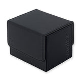 Vault X Exo-Tech Sideloading Deck Box 100+ in signature black, durable storage for trading cards and collectibles.