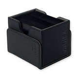 Vault X Exo-Tech Sideloading Deck Box 100+ in signature black, featuring a durable design for storing trading cards.