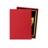 Dragon Shield Matte Ruby Standard Sleeves, card protective sleeves with a vibrant red matte finish, ideal for game cards.