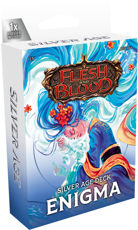Legends Story Studios Flesh and Blood Silver Age Chapter 2 Starter Decks collectible trading cards, featuring vibrant card artwork.