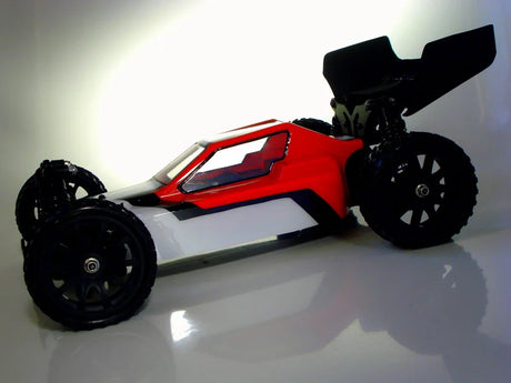 Small image of a Phat Bodies Turbo Buggy RC body for 190mm wheelbase, showcasing its sleek design and aerodynamic features.