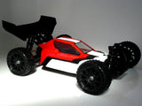 RC car body by Phat Bodies featuring a Turbo Buggy design for 190mm wheelbase, shown in a detailed close-up image.