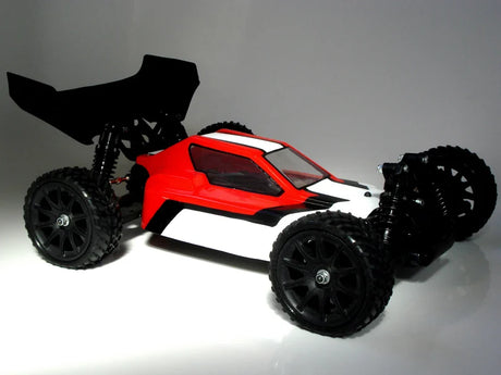 RC car body by Phat Bodies featuring a Turbo Buggy design for 190mm wheelbase, shown in a detailed close-up image.