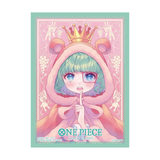 Bandai One Piece TCG official sleeves set featuring nine colorful sugar-themed card protectors with vibrant designs.