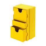 Vault X Exo-Tec Game Box 200+ in sunrise yellow, showcasing its compact design and vibrant color for game storage.