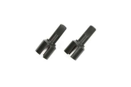 Tamiya TT-02 Cup Joint for Universal Shaft, close-up of the black plastic RC car part used for drivetrain connections