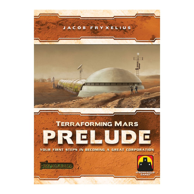 Terraforming Mars: Prelude expansion box by Stronghold Games with artwork depicting space and planetary themes.