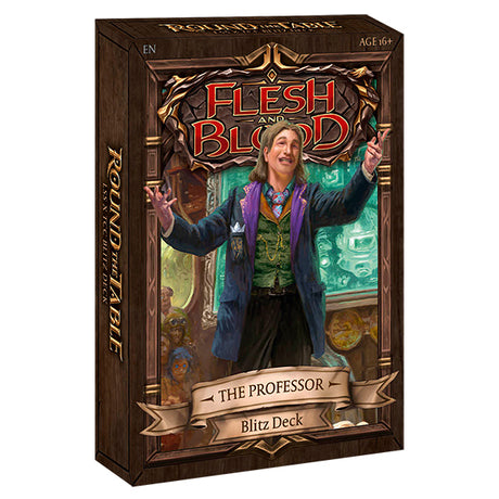 Legends Story Studios Flesh and Blood Round the Table TCC x LSS Blitz Deck, collectible trading card deck with character art of The Professor