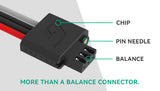 Gens Ace G-Tech 1800mAh 7.4V 45C RC car LiPo battery with two-cell 2S1P configuration, shown in the image.
