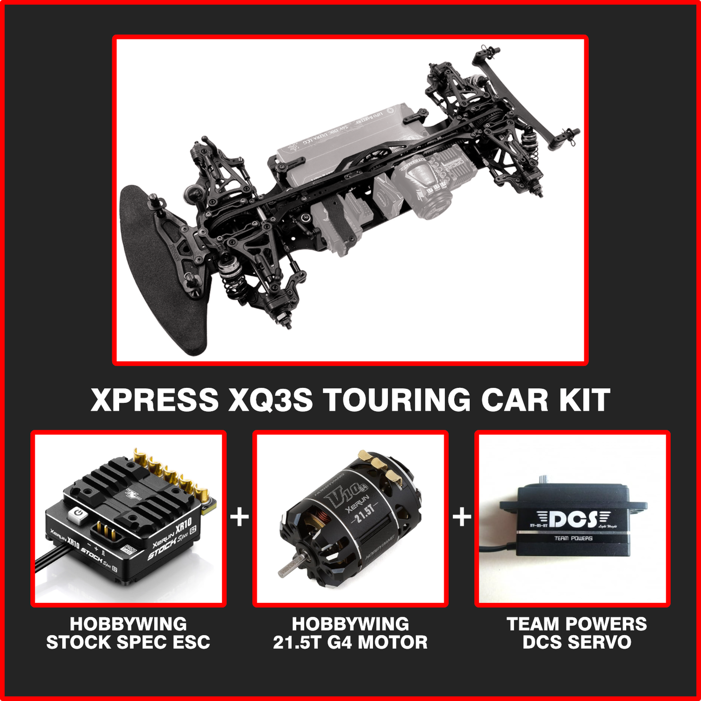 Xpress XQ3S Starter Budget Bundle including essential tools and accessories for beginners, with the Xpress brand logo visible.