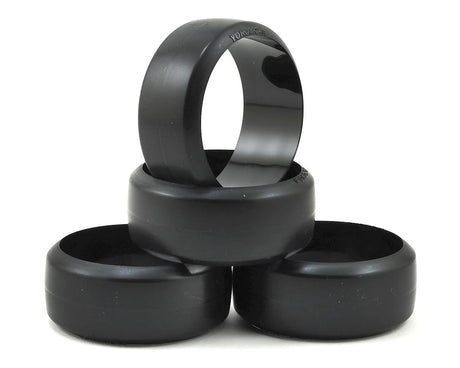 Yokomo DRA Competition Drift Tires for asphalt surface, set of four, durable rubber tires designed for drifting cars.