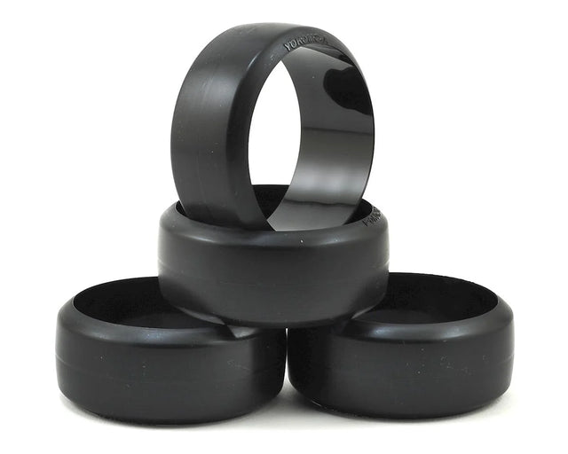 Yokomo DRA Competition Drift Tires for asphalt surface, set of four, durable rubber tires designed for drifting cars.