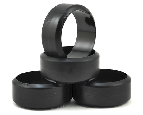 Yokomo DRC Competition Drift Tire set for carpet surfaces, four black rubber tires for RC drifting cars.