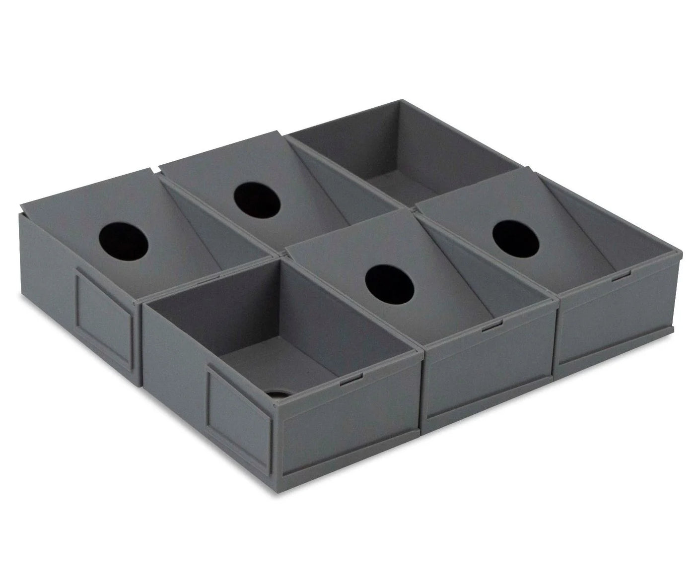 BCW modular sorting tray with six compartments, ideal for organizing small collectibles or trading cards.