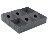 BCW modular sorting tray with six compartments, ideal for organizing small collectibles or trading cards.