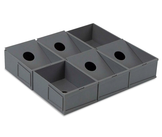 BCW modular sorting tray with six compartments, ideal for organizing small collectibles or trading cards.