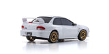 Kyosho Mini-Z ASC Subaru Impreza 22B-STi RC car part in white, featuring detailed design and branding.