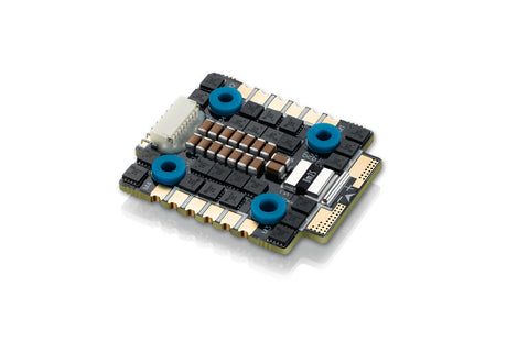 Hobbywing XRotor Micro 40A 6S 4-in-1 drone ESC with 20x20 mounting pattern, compact electronic speed controller for quadcopters.