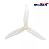 Gemfan 5236 Hurricane drone propellers, 5mm size, two pairs, lightweight plastic blades for quadcopters, black color, detailed close-up image.