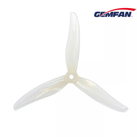 Gemfan 5236 Hurricane drone propellers, 5mm size, two pairs, lightweight plastic blades for quadcopters, black color, detailed close-up image.