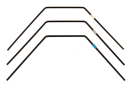 Team Associated RC10B6.1 FT rear anti-roll bar set with black and silver components for RC car suspension.