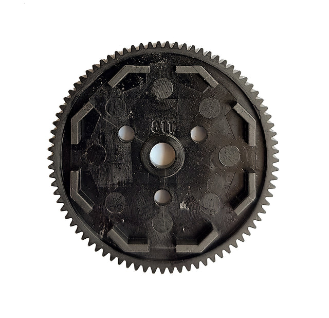 Team Associated Octalock Spur Gear 81T 48P, featuring durable construction for RC car performance, shown in the image.