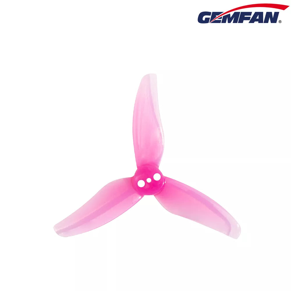 Gemfan 2512 Hurricane drone propellers, 1.5mm shaft, 4 pairs, lightweight plastic, designed for quadcopters and racing drones.