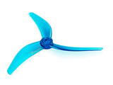 Azure Power Johnny Freestyle 3 Blade drone propellers, model 4838, shown in an outdoor setting with a clear sky background.