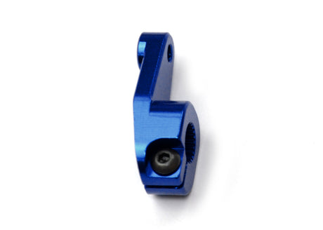 Exotek Racing AE Heavy Duty Servo Horn made of 7075 aluminum for RC car performance, shown with mounting hardware.