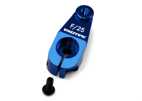 Exotek Racing AE heavy duty servo horn made of 7075 aluminum for RC car steering and control.