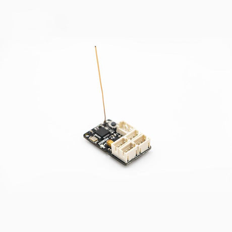 Flysky GMR AFHDS3 4-channel 2.4GHz RC receiver shown in the image with antenna and connection ports.