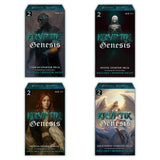 Kryptic TCG Genesis Starter Deck Display Wave 2, featuring colorful trading cards from the Kryptik TCG series.