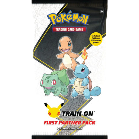 Pokémon First Partner Pack (Kanto) for Pokémon TCG featuring Kanto region starter Pokémon cards and colorful packaging.