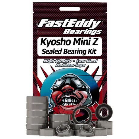 Kyosho Mini Z RC car sealed bearing kit by Fast Eddy Bearings, includes precision bearings for improved performance.