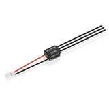 Hobbywing EZRUN Mini28 ESC for 1/28 scale RC car, compact electronic speed controller with wiring and connectors visible.