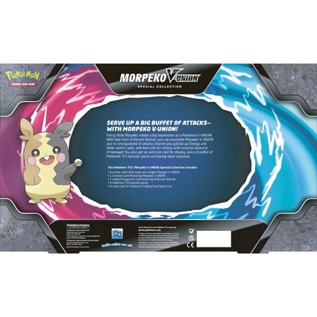 Pokemon Morpeko V-UNION Special Collection card from the Pokémon TCG, featuring vibrant artwork of Morpeko in a special set.