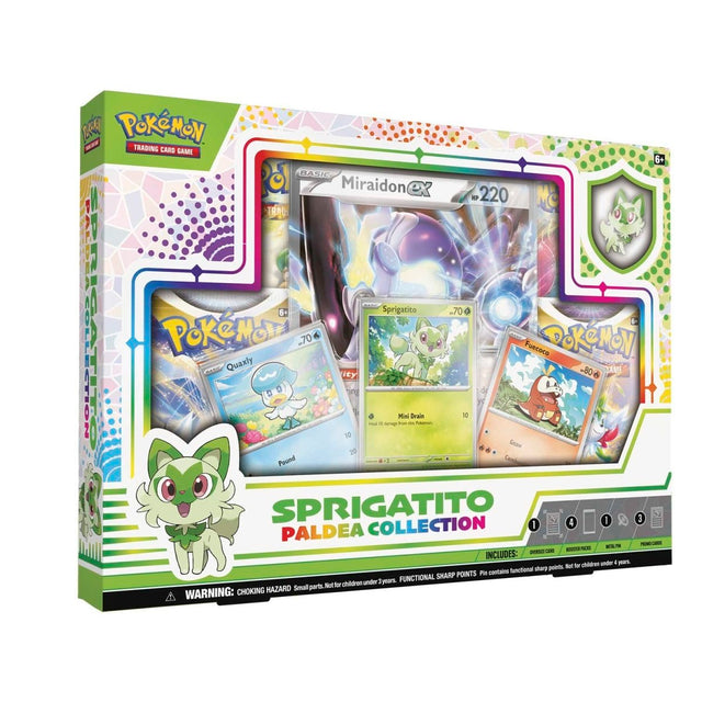 Pokemon Paldea Collection featuring collectible figures and accessories from the popular Pokemon series.