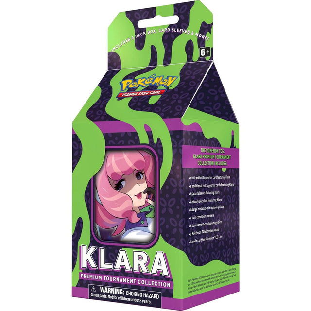 Pokémon Pokémon Trading Card Game Klara Premium Tournament Collection assortment with booster packs and collectible cards.