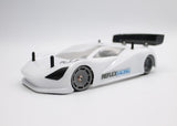 Reflex Racing RX600R14G gray speed dish rear wheel for RC cars, featuring a 14mm hub and aerodynamic design.
