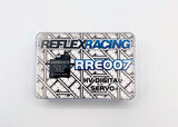 Reflex Racing RRE007 HV Mini Digital RC car servo with compact design and high voltage capability, shown in a close-up image.