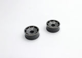 Reflex Racing RX600F0G gray speed dish front wheel for RC cars with 0 offset, detailed close-up of the RC car part.