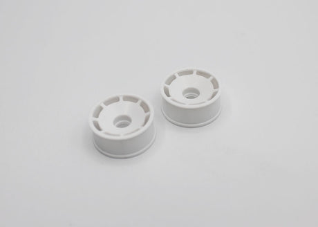 Reflex Racing RX600F0W white speed dish front wheel for RC cars, featuring 0 offset, shown on a clean background.