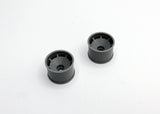 Reflex Racing RX600R14G gray speed dish rear wheel for RC cars, 14mm size, with detailed tread and sleek gray finish.