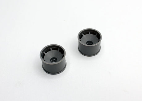 Reflex Racing RX600R14G gray speed dish rear wheel for RC cars, 14mm size, with detailed tread and sleek gray finish.