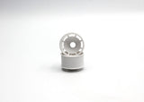 Reflex Racing RX600R3W white speed dish rear wheel with +3 offset for RC cars, showcasing the lightweight, aerodynamic design.