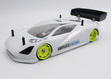 Reflex Racing RX600F0Y yellow speed dish front wheel for RC cars with 0 offset, featuring a sleek yellow finish.
