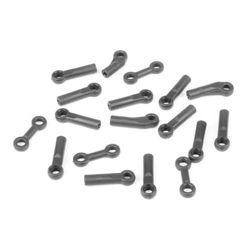 Tekno TKR6253B RC car rod ends featuring durable metal construction for precise steering and control.