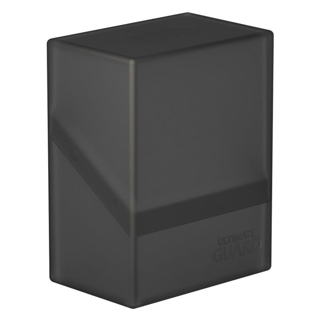 Ultimate Guard Boulder 60+ deck case for card storage, featuring a sleek black Onyx design and durable construction.